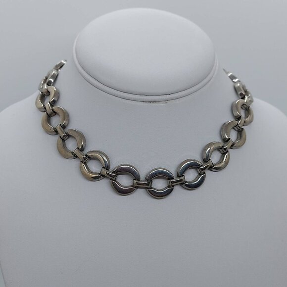 Vintage silver tone choker signed‎ Jaycraft - Picture 1 of 6